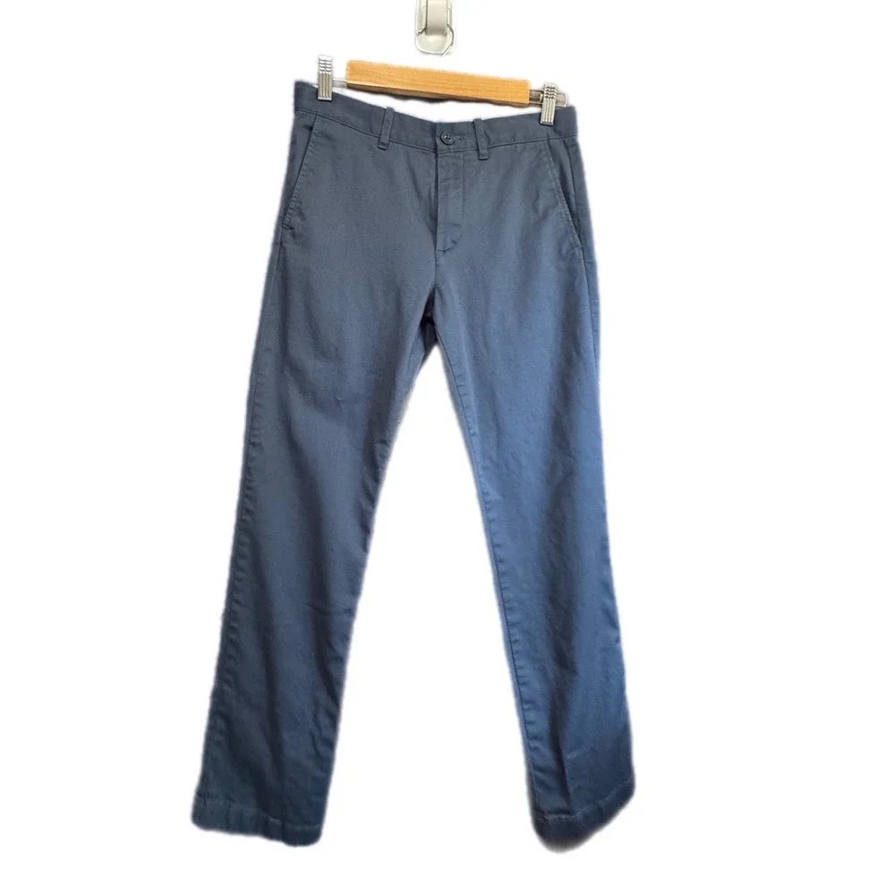 Crewcuts Chino Pants Kids Size 12 Navy‎ Blue Excellent Slim Fit Adjustable Waist